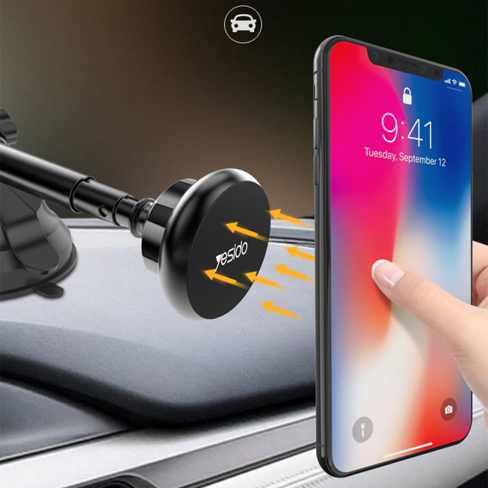 Yesido C41 Universal Magnetic Car Holder, Black