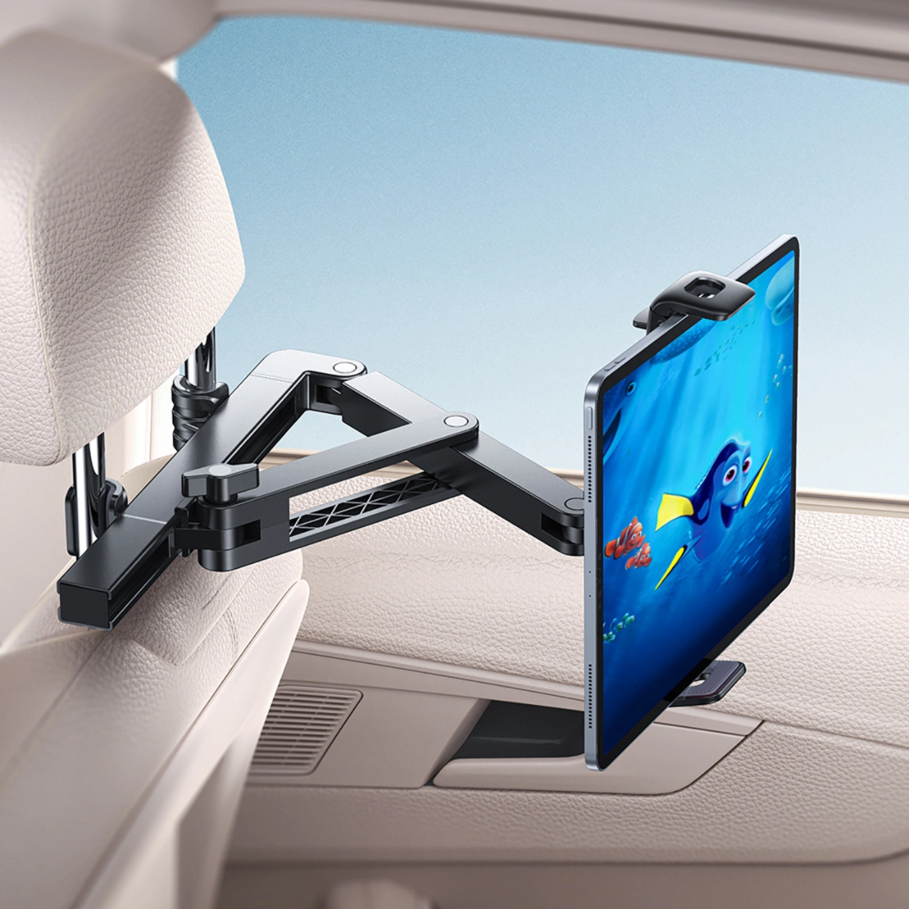 Suporte Automóvel para Encosto de Cabeça Joyroom JR-ZS433 para Telemóvel / Tablet, 4.7 polegadas - 13 polegadas, Preto