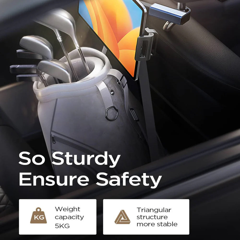 Suporte Auto para Encosto de Cabeça Lisen para Telefone / Tablet, 4.7inch - 12.9inch, Preto YL0221030002