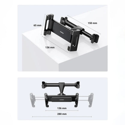 Suporte Auto para Encosto de Cabeça UGREEN LP160 (60108), 4.7 polegadas - 12.9 polegadas, Preto