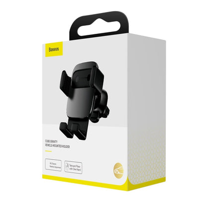 Suporte para automóvel Baseus Cube, 4,7 polegadas - 6,6 polegadas, preto SUYL-FK01