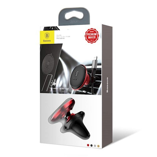 Suporte Automóvel Magnético Baseus Air Vent, Universal, Vermelho C40141201913-00