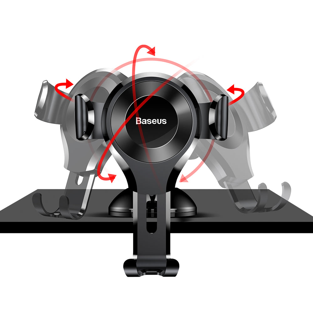 Baseus Osculum Gravity Car Mount, 63mm - 85mm, SUYL-XP01 Preto