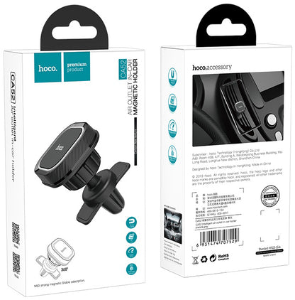 Suporte Auto Magnético HOCO CA52, Universal, Preto