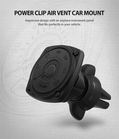 Suporte Automóvel Magnético Ringke Power Clip, Universal, Preto