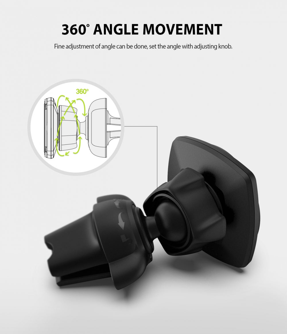 Suporte Automóvel Magnético Ringke Power Clip, Universal, Preto