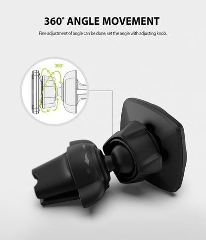 Suporte Automóvel Magnético Ringke Power Clip, Universal, Preto