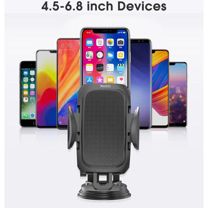 Suporte Auto Yesido C111, 4.5inch - 6.8inch, Preto