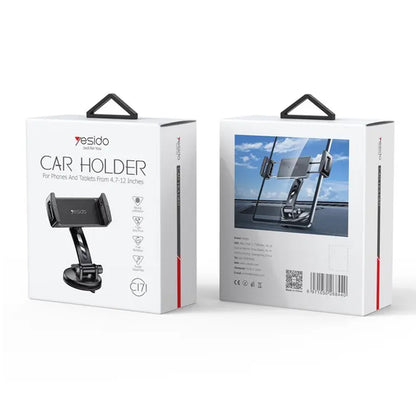 Suporte Auto Yesido C171, 4.7 polegadas - 12 polegadas, Preto