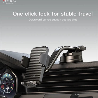 Suporte Auto Yesido C172, 4 polegadas - 7 polegadas, Preto
