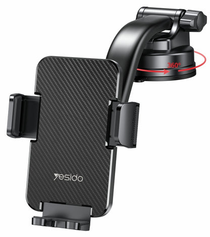 Suporte Auto Yesido C172, 4 polegadas - 7 polegadas, Preto