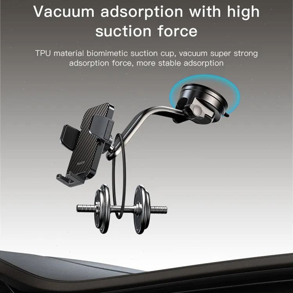 Suporte Auto Yesido C172, 4 polegadas - 7 polegadas, Preto