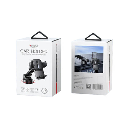 Suporte Auto Yesido C174, 4 polegadas - 6.7 polegadas, Preto
