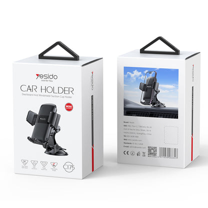 Suporte Auto Yesido C175, 4.7inch - 7.2inch, Preto