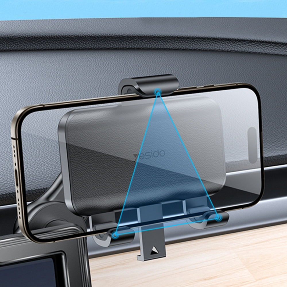 Suporte Auto Yesido C250, 4.7 polegadas - 6.8 polegadas, Preto