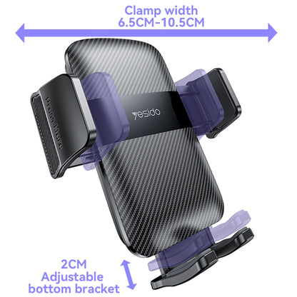 Suporte Auto Yesido C251, 4.8inch - 7.2inch, Preto