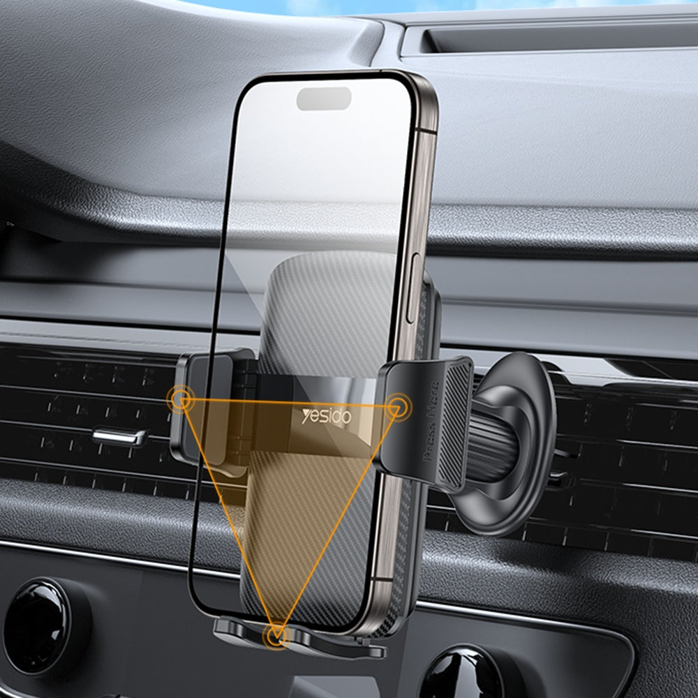 Suporte Auto Yesido C251, 4.8inch - 7.2inch, Preto