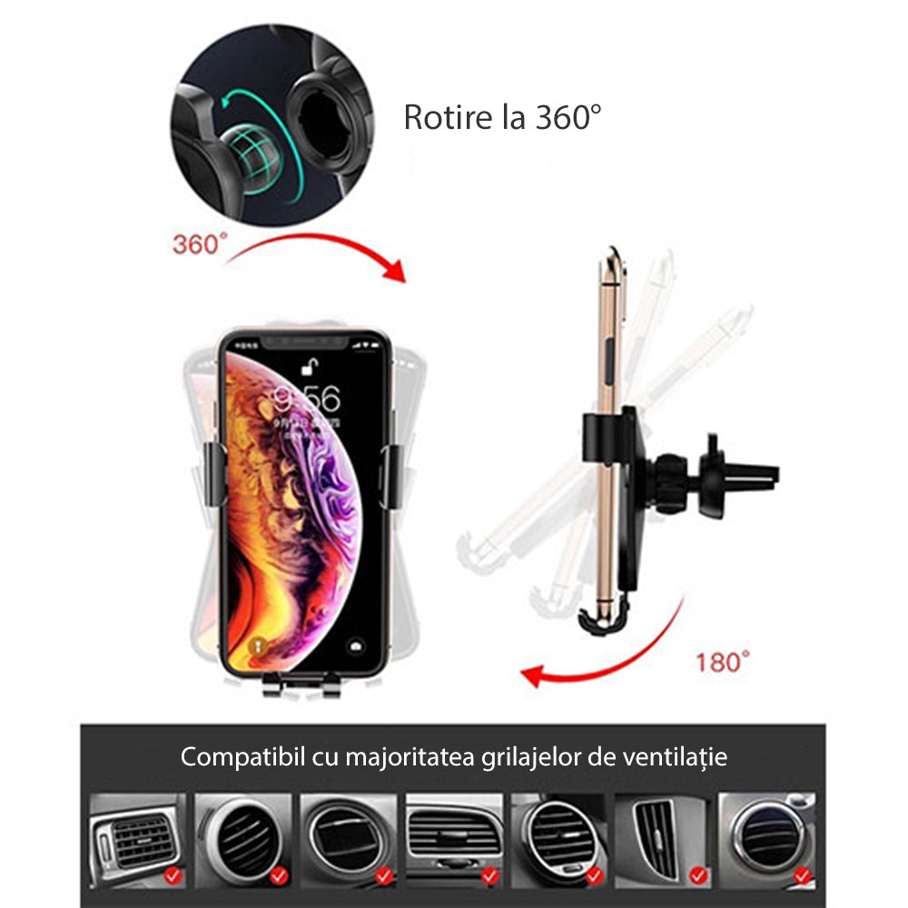 Suporte Auto Yesido C87, Universal, Preto