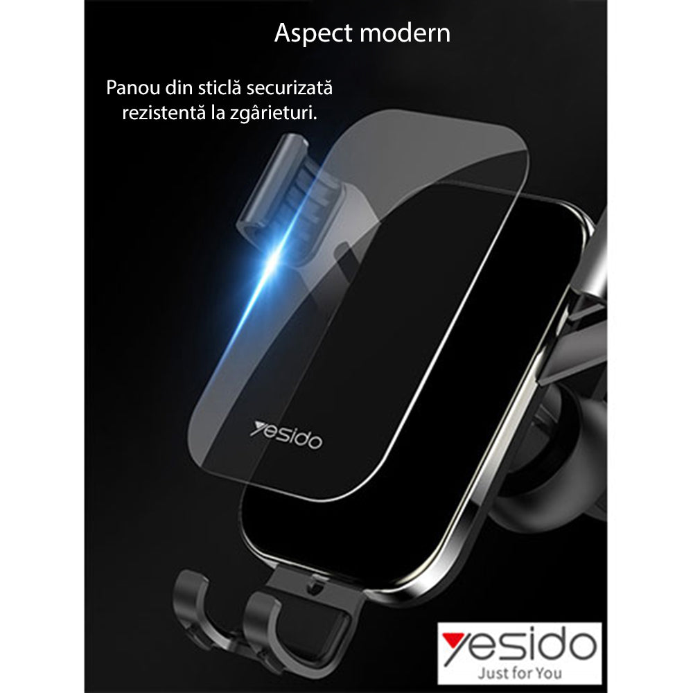 Suporte Auto Yesido C87, Universal, Preto