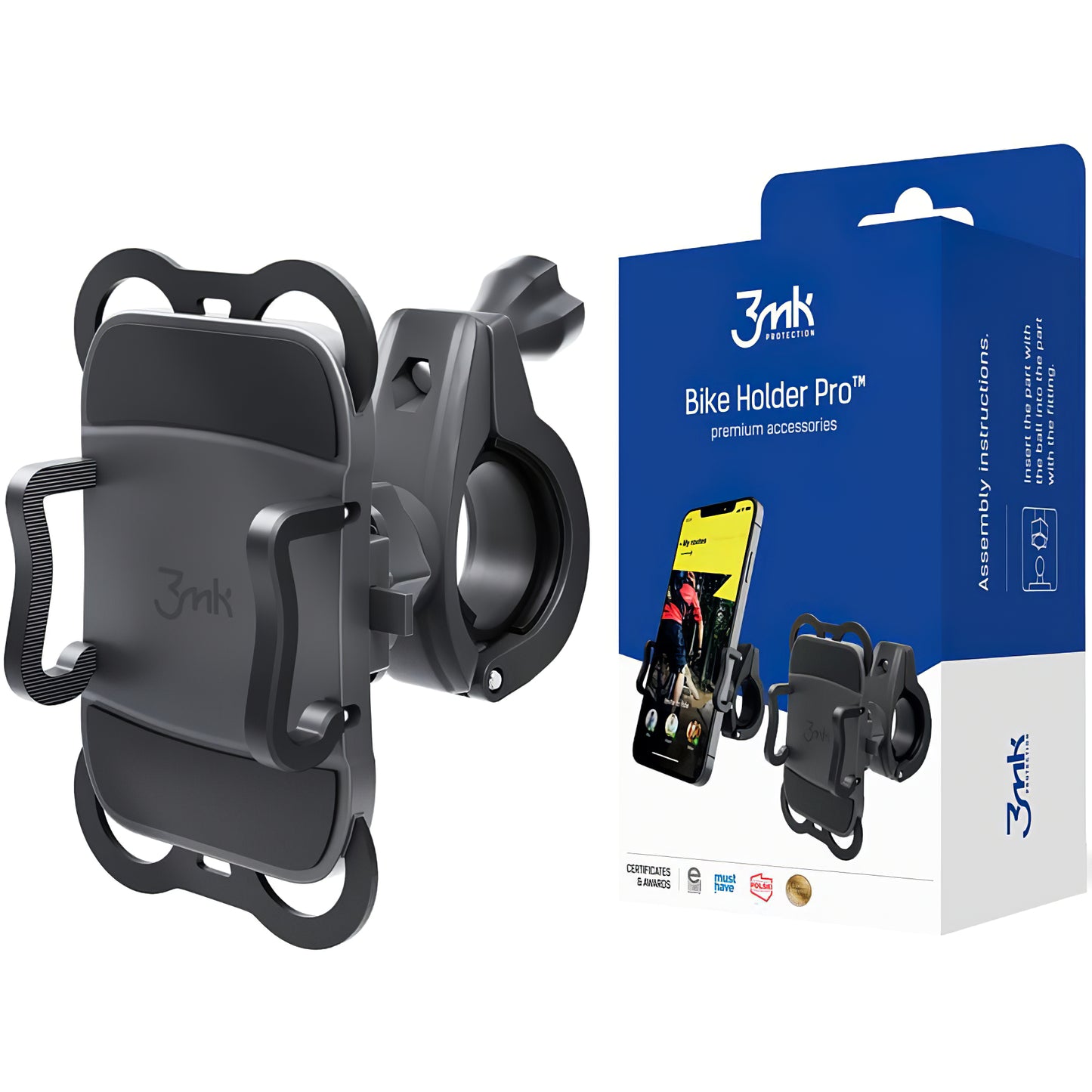 Suporte de Bicicleta 3MK Holder Pro, Universal, Preto