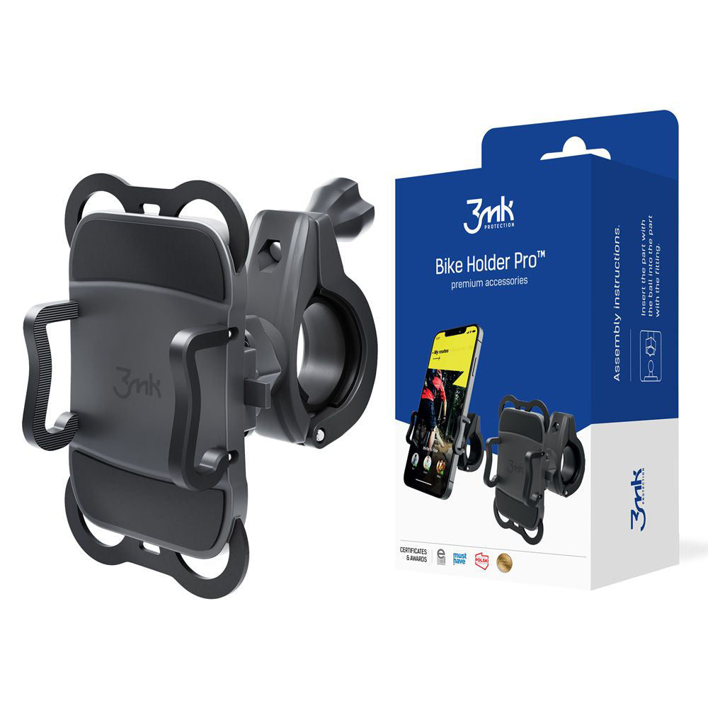 Suporte de Bicicleta 3MK Holder Pro, Universal, Preto