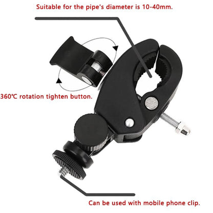 Suporte de Bicicleta para Câmara Desportiva Techsuit CAL07 para GoPro, Preto