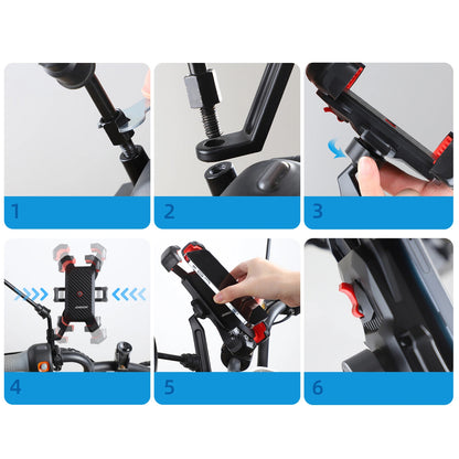 Suporte para Bicicleta Joyroom JR-ZS288-m, 4.7 polegadas - 7 polegadas, Preto