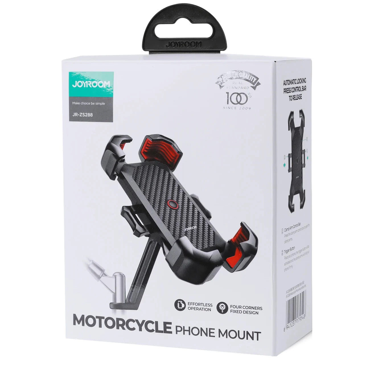 Suporte para Bicicleta Joyroom JR-ZS288-m, 4.7 polegadas - 7 polegadas, Preto