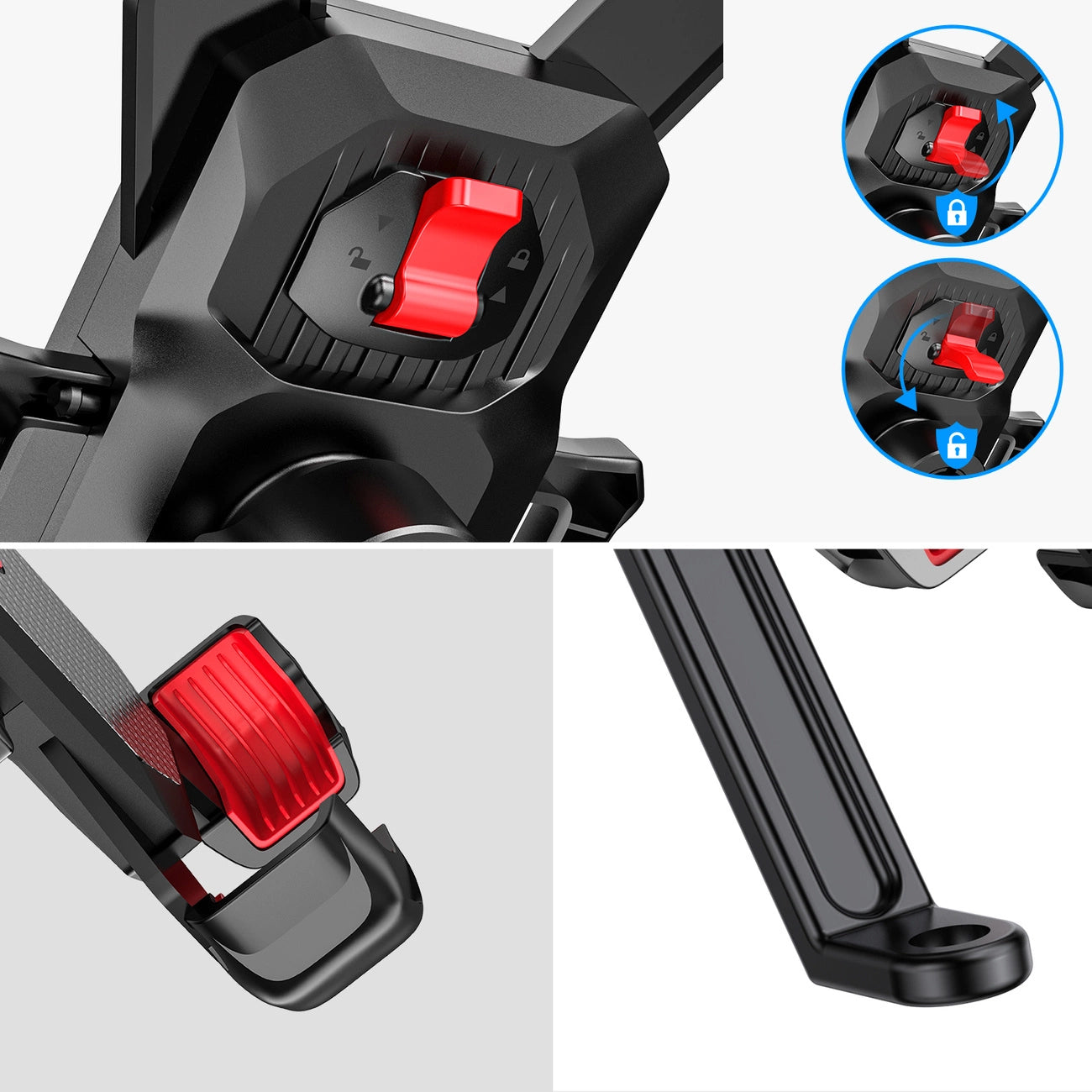 Suporte para Bicicleta Joyroom JR-ZS288-m, 4.7 polegadas - 7 polegadas, Preto