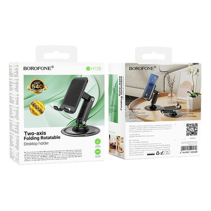 Suporte de Secretária Borofone BH128 Admirado, 4.5 polegadas - 7 polegadas, Preto