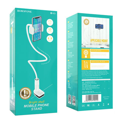 Suporte de Secretária Borofone BH23 Bright Shell, 4.5 polegadas - 6.5 polegadas, Branco