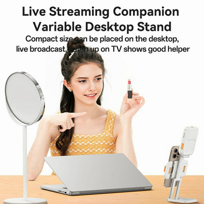 Suporte de Secretária Selfie Light Yesido DH10, 4.7 polegadas - 7 polegadas, Branco