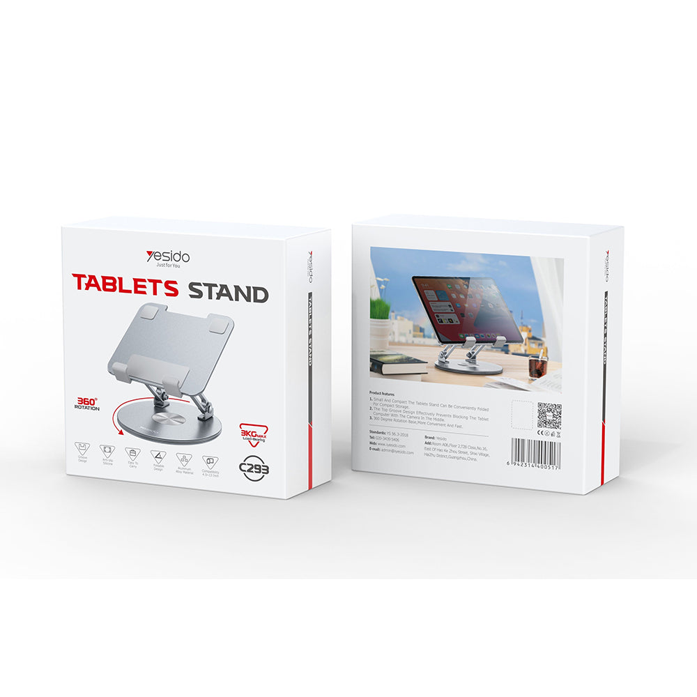 Suporte de Escritório Yesido C293 para Telefone / Tablet, 4.5inch - 13inch, Prateado