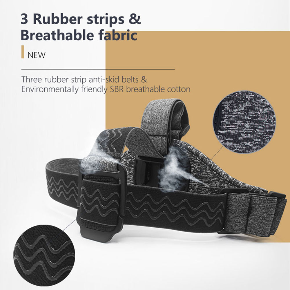 Suporte de Cabeça para Câmera de Esporte Techsuit JX-003 para GoPro Series, Cinza