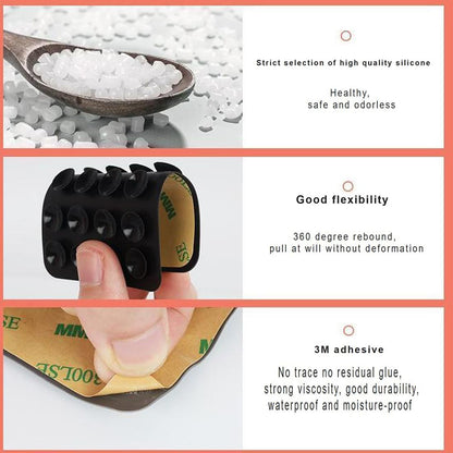 Suporte com Ventosas Techsuit SM-PAD, Fúcsia