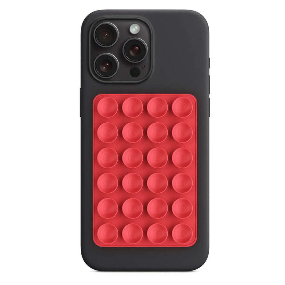 Suporte com Ventosas Techsuit SR-PAD, Vermelho