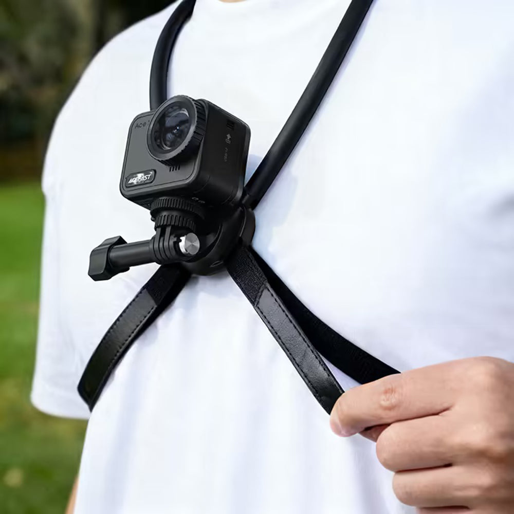 Suporte de Pescoço Acefast E37 para Câmera de Esporte, Preto