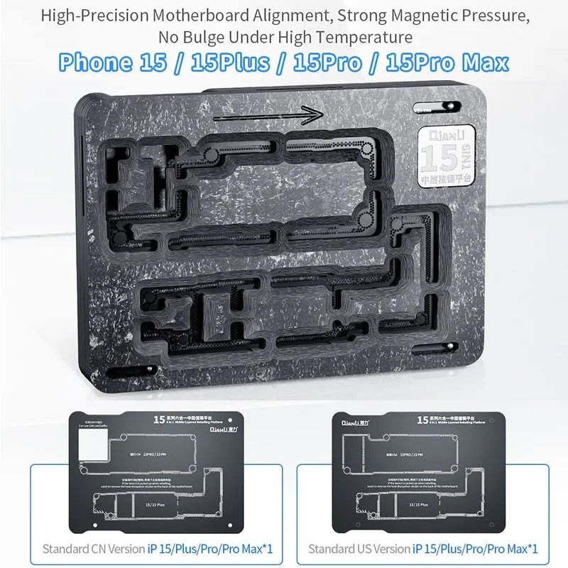 Suporte de Trabalho PCB Magnético QIANLI para Apple iPhone 15 Series