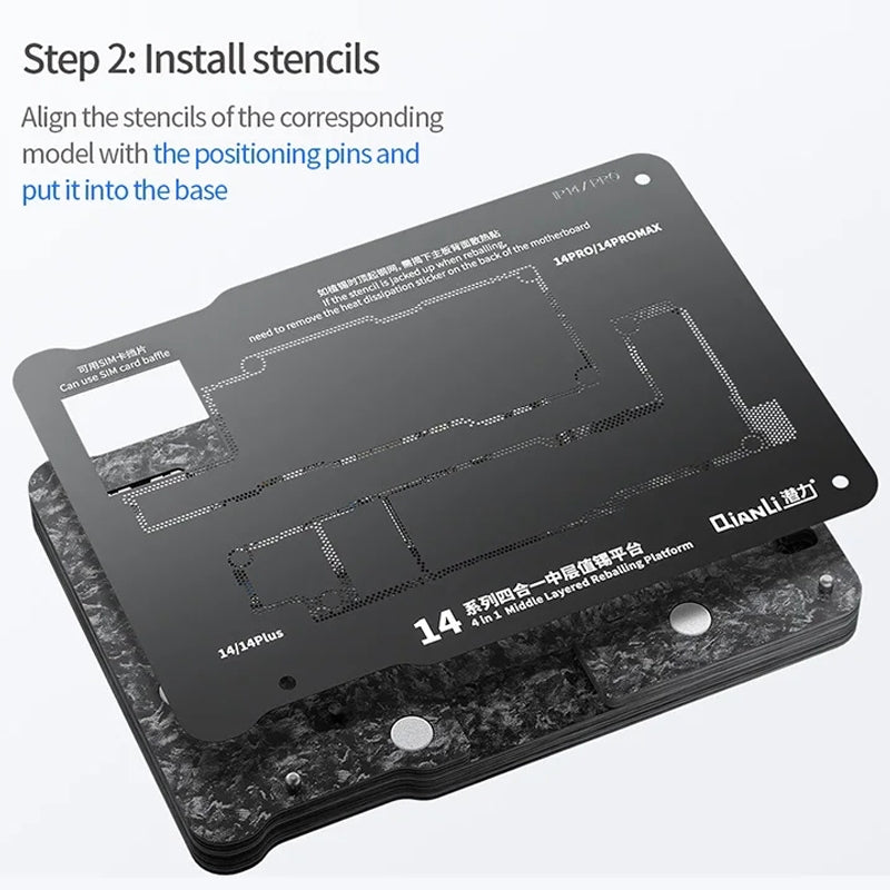 Suporte de Trabalho PCB Magnético QIANLI para Apple iPhone 15 Series