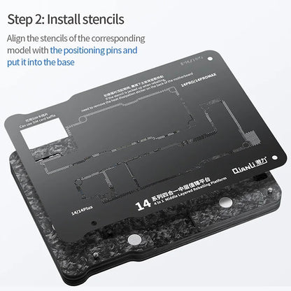 Suporte de Trabalho PCB Magnético QIANLI para Apple iPhone 15 Series