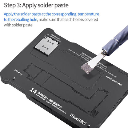 Suporte de Trabalho PCB Magnético QIANLI para Apple iPhone 15 Series