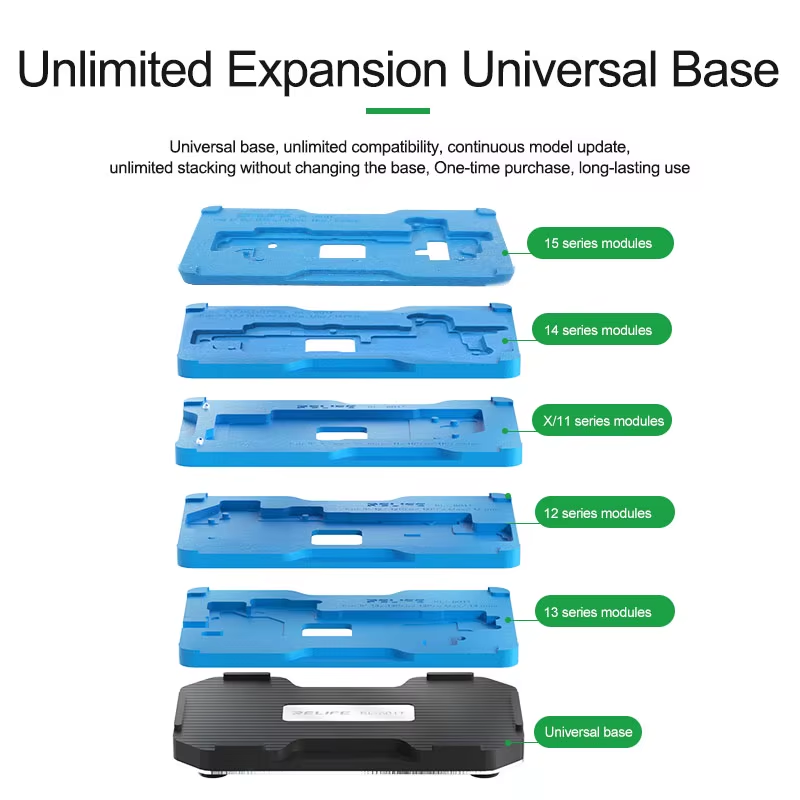 Suporte de Trabalho Reballing Relife RL-601T para Apple iPhone X - 15 Series