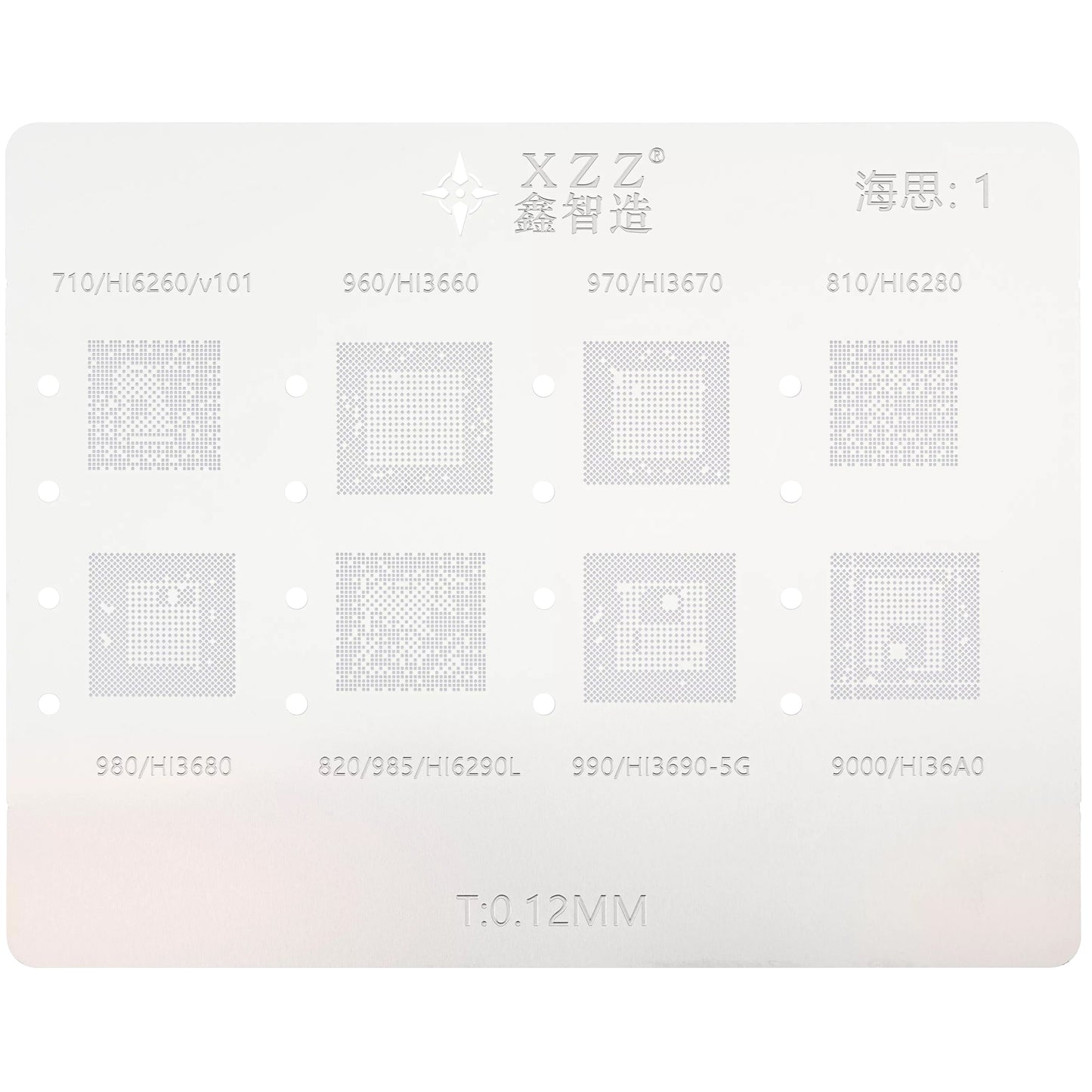 Suporte de Trabalho Reballing XZZ L23 para CPU Apple A8 - A16