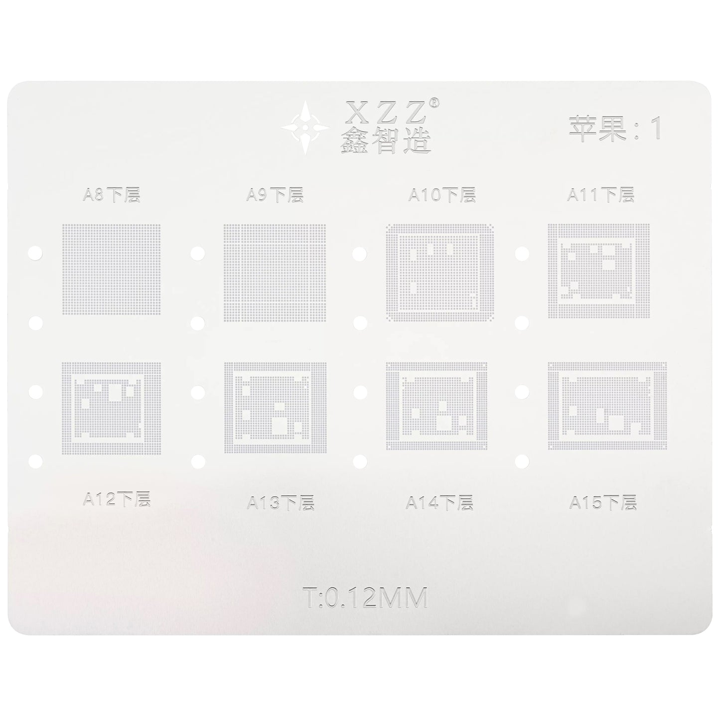 Suporte de Trabalho Reballing XZZ L23 para CPU Apple A8 - A16
