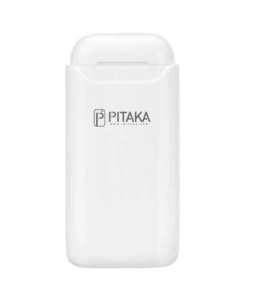 Bateria externa sem fios Pitaka Air Pal Essential para Apple Airpods Gen 1 / Gen 2, 1200mAh, 5W, branco AP1002