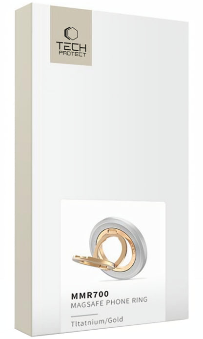 Suporte Anel Tech-Protect MMR700 Lamano, Universal, Dourado Prateado