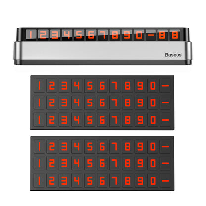 Suporte para número de telefone para automóvel Baseus Moonlight Box ACNUM-B0S