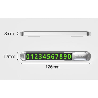Suporte para Número de Telefone Automóvel Yesido C88