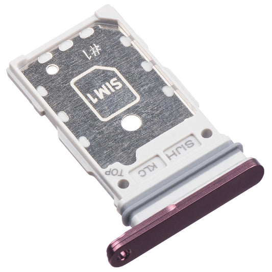 Suporte do SIM Samsung Galaxy S22 Ultra 5G S908, Roxo (Borgonha)