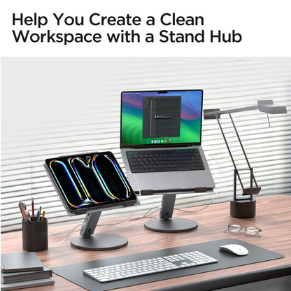 Suporte Spigen LD204H para Laptop, Prateado